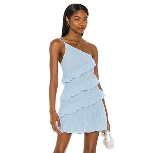 Revolve mini blue dress